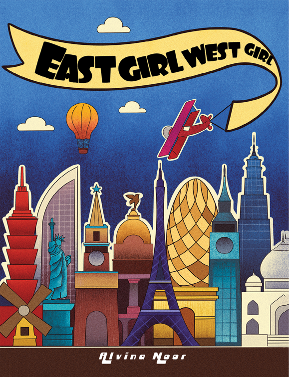 This image is the cover for the book East Girl West Girl