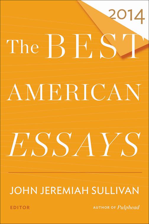 Best American Essays 2014, The Best American Series