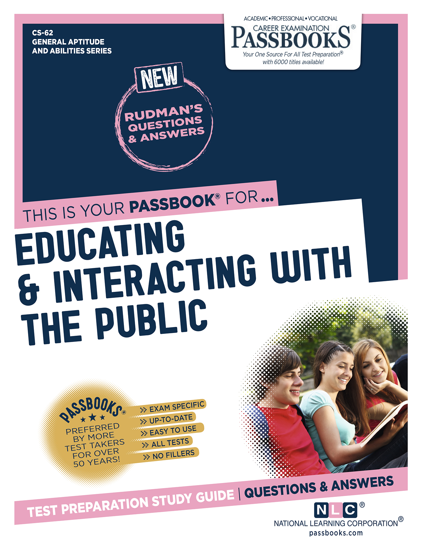 This image is the cover for the book EDUCATING & INTERACTING WITH THE PUBLIC, General Aptitude and Abilities Series (CS)