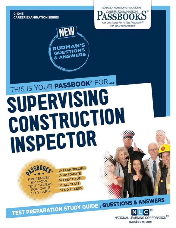 Supervising Construction Inspector, Career Examination Series