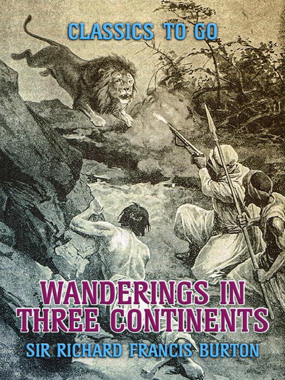 This image is the cover for the book Wanderings in Three Continents, Classics To Go