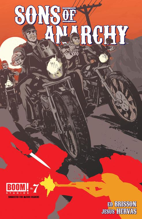 This image is the cover for the book Sons of Anarchy #7, Sons of Anarchy